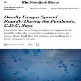 No kidding...  &ldquo;The fungus, called #CandidaAuris, preys primarily on older people with weakened immune systems and is particularly dangerous because it resists treatment by common antifungal medications.&rdquo;