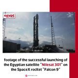 Footage of the successful launching of the Egyptian satellite &ldquo;Nilesat 301&rdquo; on the SpaceX rocket &ldquo;Falcon 9&rdquo;  #Egypt #Africa #SpaceX #Falcon9 #Nilesat301 | #مصر #قمر_صناعي #نايل_سات #فالكون #سبيس_أكس