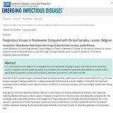Our recent article, published in @EIDjournal ! We investigated the use of #wastewater sampling to assess community spread of respiratory viruses.