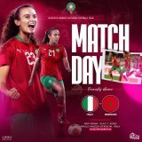يواجه المنتخب الوطني النسوي وديا منتخب إيطاليا   ???????????????????????????????? || ???????????????????????????????? ????????????????  First friendly game for our Women's National Team against Italy  #DimaMaghrib #OneGameOneFamily #AtlasLionesses