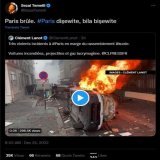 HDP milletvekili Sezai Temelli, PKK lıların Paris'i ateşe verdiği g&ouml;r&uuml;nt&uuml;leri &ouml;ven bir twit atıyor , ardından &ouml;z&uuml;rl&uuml; twit atıp ilk twitini siliyor.  Silmese, Fransa ya asla giremeyeceğini biliyor.. Eeee tabii ki gel