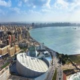 - لقطه رائعه لـ مناره المعرفه "مكتبه #الأسكندريه" وعروس البحر المتوسط ..