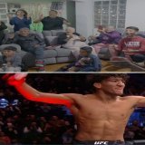 Raul Rosas Jr.'s family reacting to his debut win at #UFC282 is everything
