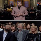 Travis Kelce hosted SNL and the whole fam came to support