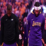 LeBron James and Anthony Davis are the first teammates with 20-10-5 and 3 blocks in the same playoff game since blocks were first tracked in 1973-74 season.