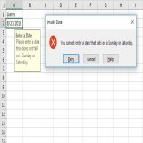 Reject Invalid Dates in #Excel