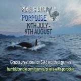 The Pixels With Porpoise @humble Bundle is now live! Grab awesome games like @celeste_game and every purchase will donate to @whalesorg's vital work to protect whales and dolphins across the globe. Buy now