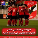 ما رأيك في أداء لاعبي #الأهلي أمام #الوداد_المغربي في الشوط الأول؟  \ud83d\udd34الأهلي 0  \ud83c\udd9a  \u26aaالوداد 1 #دوري_أبطال_أفريقيا    #eXtranews