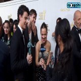 #TheWhiteLotus star Haley Lu Richardson had to hype up her favorite #TheBachelorette lead @therachlindsay at the #SAGAwards!   @bachnation @bacheloretteabc