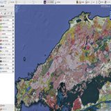 #ブラタモリ #石見銀山 で地形や地質が気になった人は、地質図ナビ（#産総研 提供）をどうぞ&rarr;  地質図ナビは、パソコンでもスマホでも手軽に見ることができます。地質図ナビでは、地質だけでなく、第四紀火山の分布（赤い三角マーク）も確認することができます。