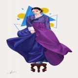 My style experience with hanbok study. I am always amazed with artists who can compliment both linearts and color together. So I decide to develop my own style. #태양 #한복 #hanbok #koreangirls  #traditionaldress