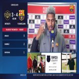 "The Cup is like that &mdash; it isn't easy."        &mdash; Ronald Araujo after Bar&ccedil;a's 4-3 win over Intercity in the last 32 of the Copa del Rey