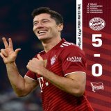 Schluss in der Allianz Arena!   Wir schlagen Hertha BSC verdient mit :!   #FCBBSC | 5:0 | 90&lsquo;+1