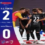 #FULLTIME #きらぼし銀行Day  2022明治安田生命J1リーグ第30節 #FC東京 2-0 #京都サンガFC  二人の国立男が今日も輝く!!!!!!!! 特別な90分を制し、4試合ぶりの勝利!!!!!!!!!!!!!!!!  大きな大きなサポート、ありがとうございました!!!!!!!!!!  #ThisisTOKYO #fctokyo #tokyo