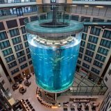 The famous aquarium in the #DomAquaree hotel in #Berlin burst About a million liters of water spilled out, in which 1,500 fish were swimming, and 2 people were injured. #Germania #Germany #