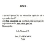 Alexandre de Moraes jogou um balde de &aacute;gua fria no pedido do Bolsonaro de anular as urnas.  Deixou claro: as urnas foram as mesmas do 1&deg; e 2&deg; turnos, ent&atilde;o o PL e Bolsonaro devem pedir a anula&ccedil;&atilde;o de TODOS os eleito