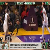 .@stephenasmith has the Celtics winning the East   "I'm looking at Tatum having an MVP-caliber year. I'm looking at Jaylen Brown being that dude."