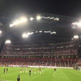 バルサ-神戸の試合は空席が目立ったらしいが、ローマ-名古屋はこんな状況でした。