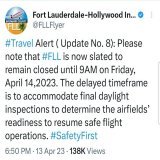 Fort Lauderdale-Hollywood International Airport, #Florida is remaining closed after storm left more than 2 feet of rain.    &copy;️ @SuketuVPatel  #FortLauderdale #FLL #storm #FtLauderdale #flooding #aviation #AvGeek #avgeeks #flights #Travel #travel