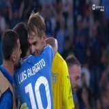 LAZIO KEEPER IVAN PROVEDEL SCORES IN THE 95TH MINUTE!!!   THE LAST TOUCH OF THE GAME!  WHAT THE #UCL IS ALL ABOUT