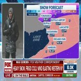 "This is the coldest I've felt in awhile... Here next to Lake Erie, the spray coming up and freezing on you."  FOX Weather's @Max_Gorden is along the shores of an angry Lake Erie outside Buffalo, New York as a bomb cyclone wreaks havoc across Western