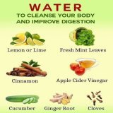 Health Tips..  WATER TO CLEANSE YOUR BODY AND IMPROVE DIGESTION.
