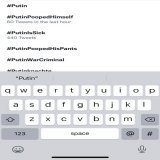 Typed in #Putin and look what popped up lol  #PutinPoopedHimself and #PutinIsSick and #PutinPoopedHisPants and #PutinWarCriminal. Would be a shame if those truths kept trending right?