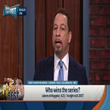 "I have Denver winning Game 1. But I've just grown tired of betting against LeBron James. Lakers in 7."  &mdash; @Chris_Broussard
