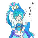 デパプリ感謝祭ファミリー公演の、おともだちDAモンのコーナーで、プレシャスが戻ってきた後、『次は誰がおともだちのところに行く？』ってなった時に恥ずかしそうに名乗り出ていたスパイシーを描きました。 #precure  #デパプリ感謝祭 #キュアスパイシー