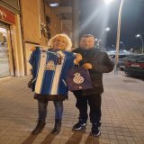 Ya con la camiseta del @RCDEspanyol la ganadora @Sa72529510 por la  seguidora del @FutbolCatala2