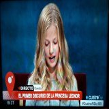 Debuta Leonor c&oacute;mo discursista, le da mil vueltas al putero de su abuelo #PremiosPrincesaDeAsturias #monarquia #cuatroaldia169