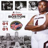 It's official &ndash; with the first pick in the 2023 #WNBADraft ...  @aa_boston is going to the @IndianaFever
