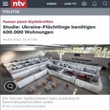 H&auml;tten wir nicht Millionen von Wirtschaftsmigranten unkontrolliert ins Land gelassen, k&ouml;nnten wir die ukrainischen Fl&uuml;chtlinge ohne gro&szlig;e Probleme unterbringen.   Jetzt r&auml;cht sich die selten dumme, total verfehlte Migrations