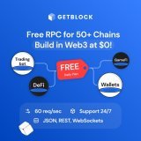 Blockchain dev + Forever free RPC = in Web3  With $0 plan at GetBlock you get access to 50+ protocols, unlimited number of endpoints, stable connection at 60 req/sec, truly helpful customer support, 99%+ SLA &hellip; and awesome dApp after all