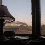 Стаханов, после попадания начал взрываться бк