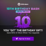 We're celebrating!  Save up to 80% on GitKraken Pro - Only until end of week! GitKraken Pro: Up to 80% Off! From gitkraken.com