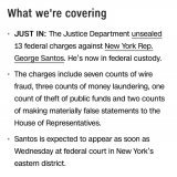 Here are the federal charges against George Santos, per CNN. Somebody is in deep . . . trouble.