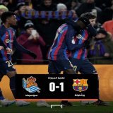 برشلونة إلى المربع الذهبي بكأس ملك إسبانيا.   كتيبة تشافي فازوا على ريال سوسيداد بهدف نظيف.