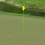 Rickie Fowler hits it to 12 feet and makes par, remaining 1 over and 5 shots behind solo leader Bryson DeChambeau. #PGAChamp