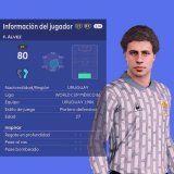 Fernando &Aacute;lvez - Uruguay  Copa Mundial de F&uacute;tbol de 1986 para #efootballPES2021 PC