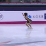 #フィギュアスケート グランプリファイナル  女子シングルはショートプログラムを終え、坂本花織選手が首位で、明日のフリーに挑みます  持ち前のダイナミックなジャンプ  @skatingjapan