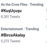 Birce Akalay &amp; the trend everywhere  \ud83d\udc4f\ud83c\udffb \ud83d\udd25 Well-deserved  \ud83d\udc4f\ud83c\udffb \ud83d\udc4f\ud83c\udffb \ud83d\udd25  #BirceAkalay  #KuşU&ccedil;uşu #KusUcusu @netflixturkiye @KusucusuArb #رحلة_الطيور #الطموح_ا