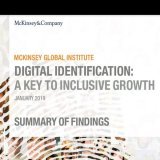 22) A report from McKinsey Global Institute called "Digital Identification: A Key To Inclusive Growth" was produced in collaboration with Omidyar Network (Aadhaar), the Open Society Foundations, and the Rockefeller Foundation.
