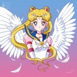 I wanted to draw eternal sailor moon with angel wings&hellip; at first I thought I will regret it but in the end it turn out pretty decent I guess! What do you think? #SailorMoon #セーラームーン
