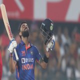 46th ODI hundred for @imVkohli  10th vs Sri Lanka  21st in  31st in Asia 39th at No. 3 1st in Thiruvananthapuram  74th in international cricket 40th in day/night match 50th in List A 2nd under Rohit Sharma  2nd in 2023  #INDvSL #ViratKohli???? #Crick