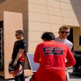 A bit of fun at the drivers' pre-season weigh-in last week!   See more behind-the-scenes from the #BahrainGP in our latest Haas AAA Pass    #HaasF1
