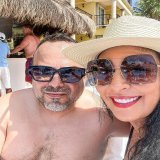 Happy birthday my handsome Husband, my friend my special person, my everything. You mean the world to me.. I love you \u2764\ufe0f @mounssifslaoui #vacation #happybirthday #mexico #beach #life #love #instabirthday #instaphoto #cheers #actress #momofg