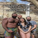 You Can Tell How Cold It Is From How Red I Get  At Least It Had A Happy Ending. #friends #adventure #outdoors #outside #nature #natural #waterfall #view #instagood #instadaily #reels #bear #beard #barba #glasses #goodvibes #goodtimes #goodmorning #m&