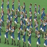 This song (What Does the Fox Say? by Ylvis) and the dance are currently super popular in Japan, especially in Hokkaido. And the dance is called "Kitsune Dance (means Fox Dance)":    #KitsuneDance #きつねダンス #キツネダンス #日本ハムファイターズ