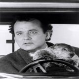 Билл Мюррей во время съемок фильма &laquo;День сурка&raquo; (1993). С праздничком, товарищи!